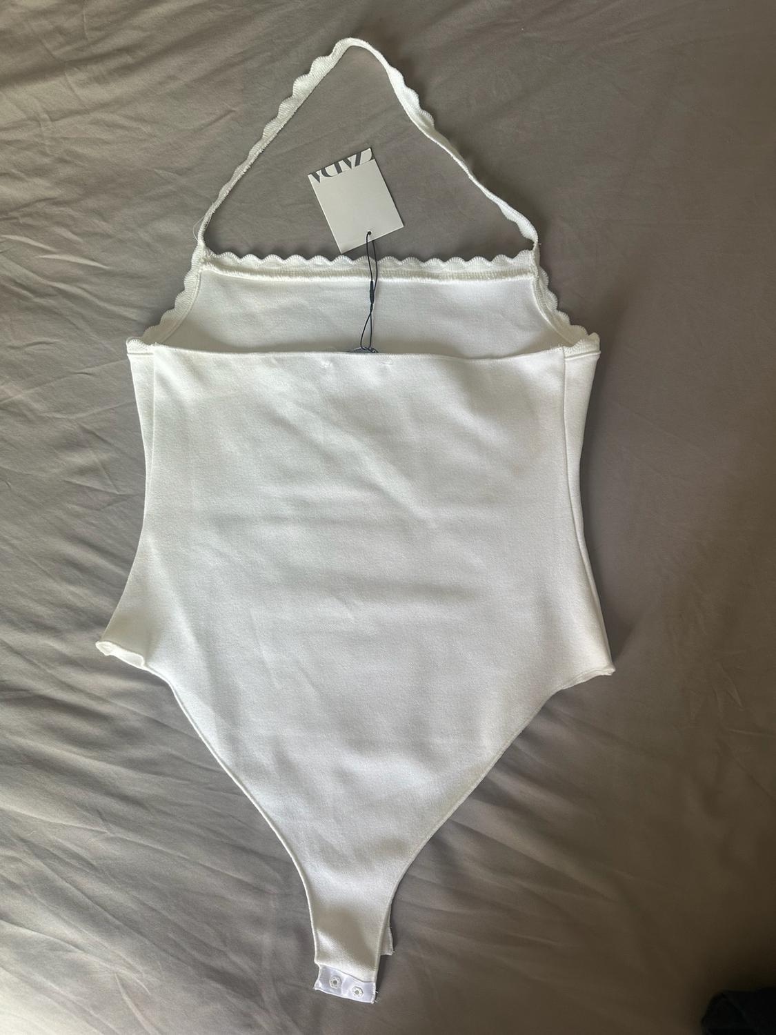 STRETCH KNIT HALTER NECK BODYSUIT - Image 2