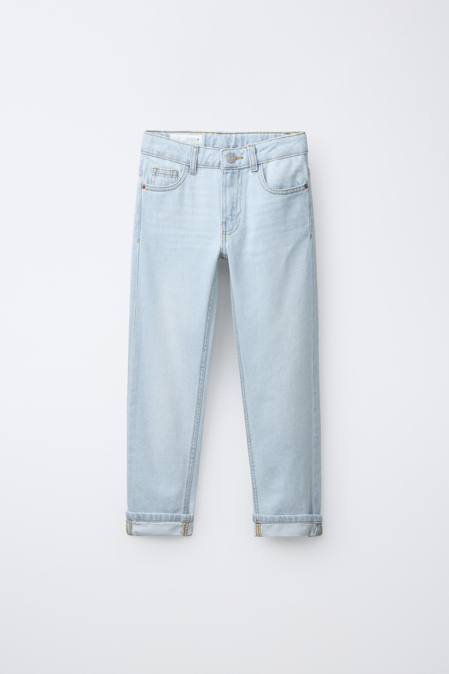 Детские джинсы Zara Straight Leg, цвет: Синий