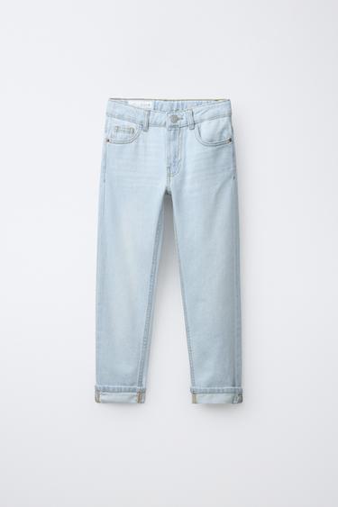 STRAIGHT-LEG JEANS - Blue by Zara
