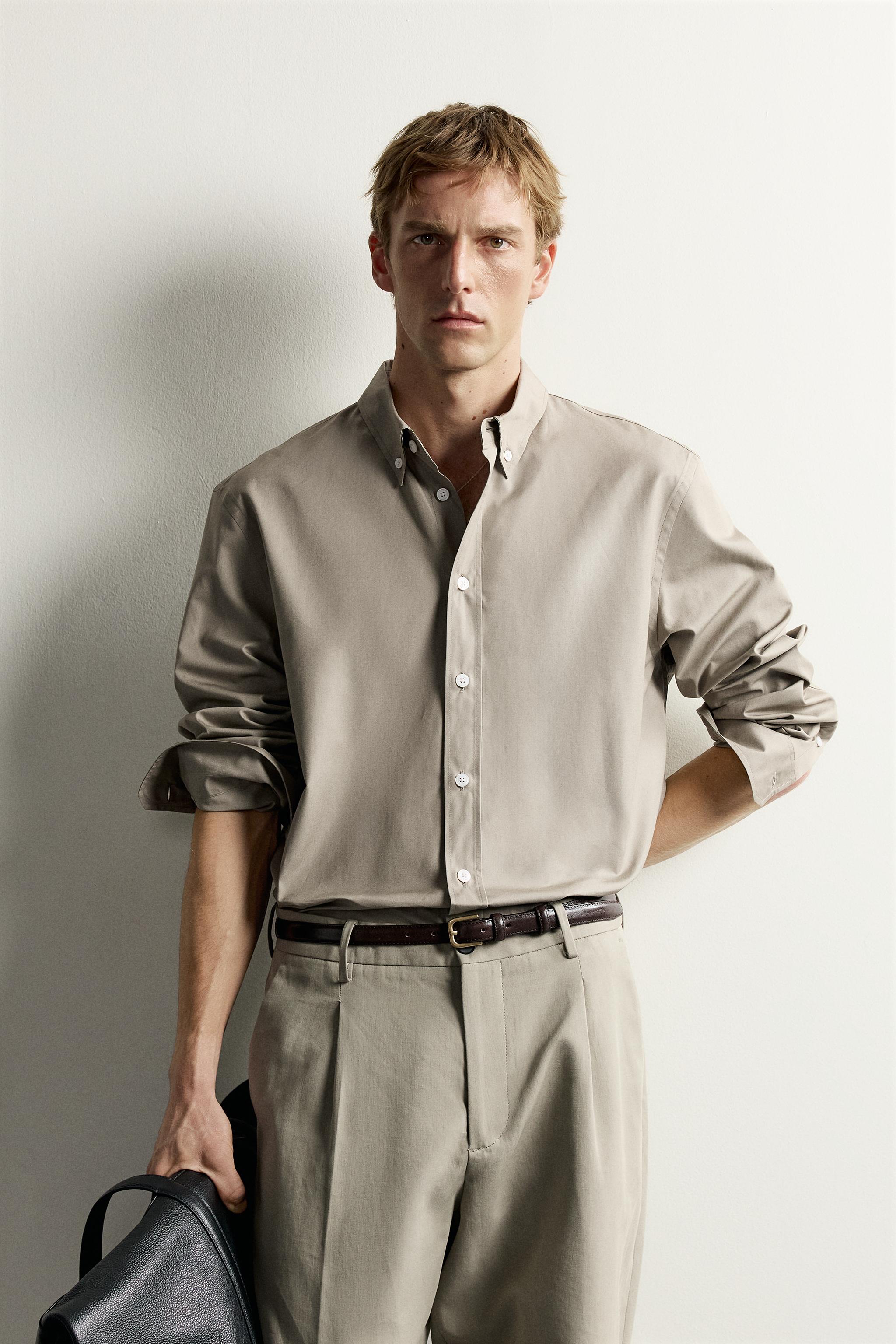 COTTON-LYOCELL REGULAR FIT SHIRT