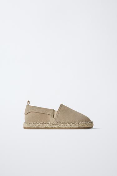 SCARPA IN IUTA E PELLE - Marrone sabbia di Zara