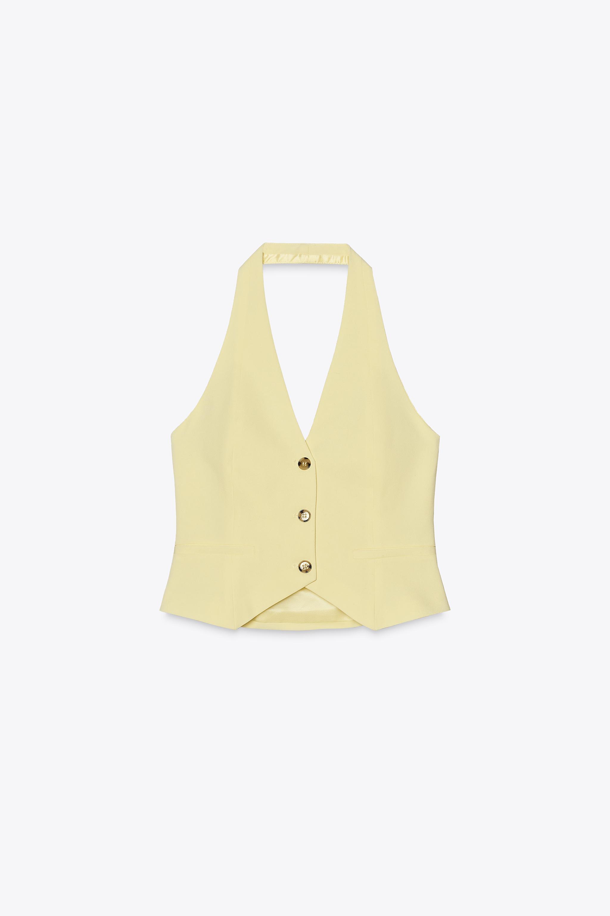 ホルターネックトップベスト - ライトライム | ZARA Japan / 日本
