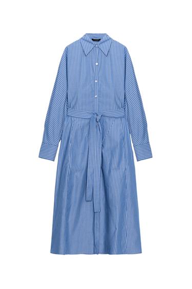 VESTIDO CAMISERO ZW COLLECTION - Rayas de Zara