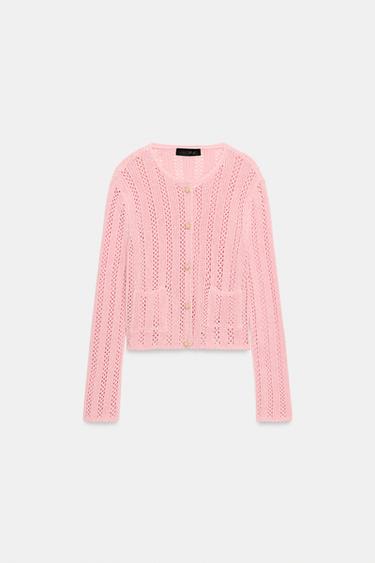 CHAQUETA PUNTO POINTELLE - Rosa de Zara