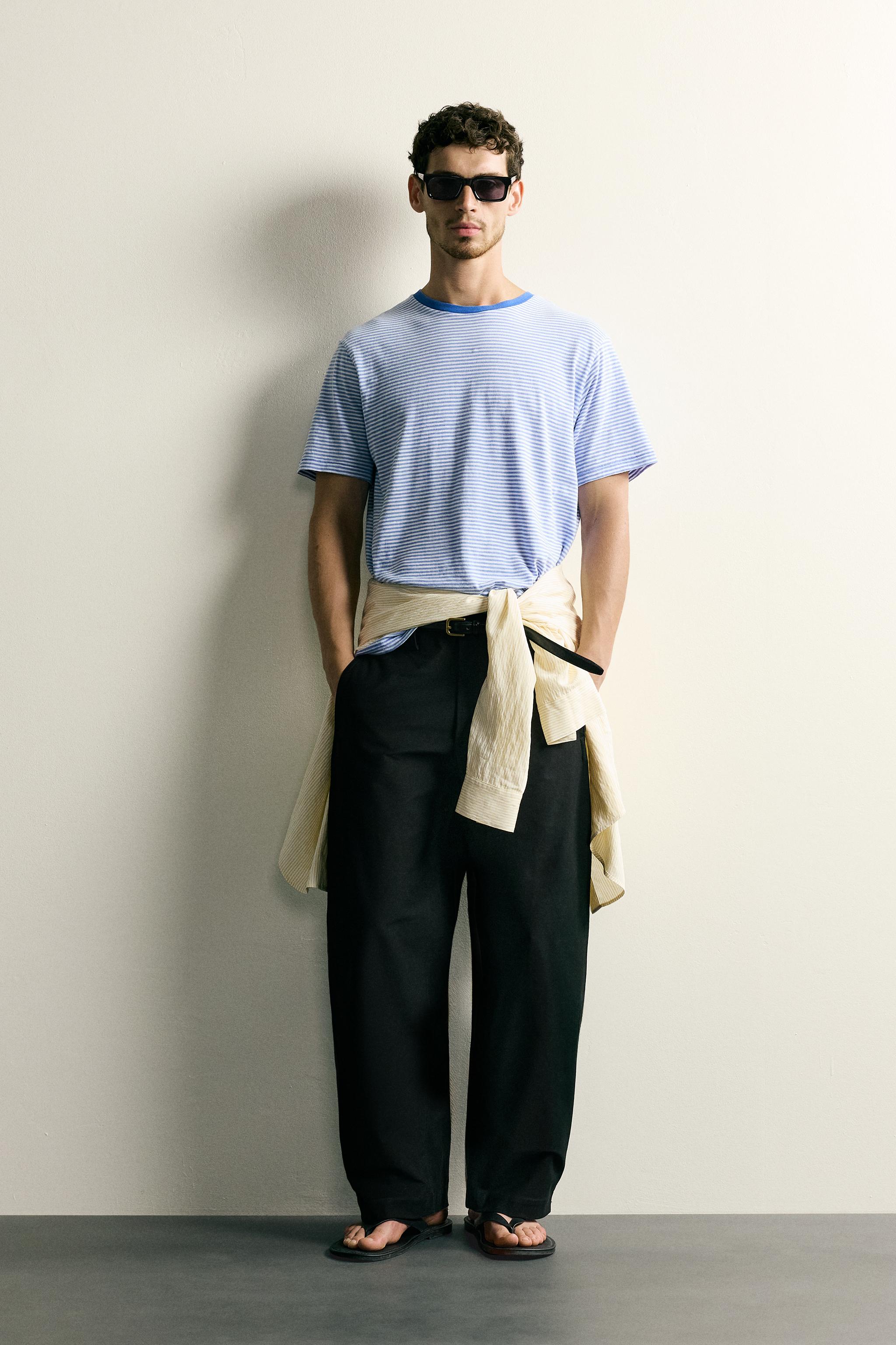 REGULAR FIT STRIPED T-SHIRT