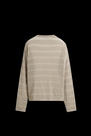 TEXTURED SWEATER - Brown / Taupe by Zara