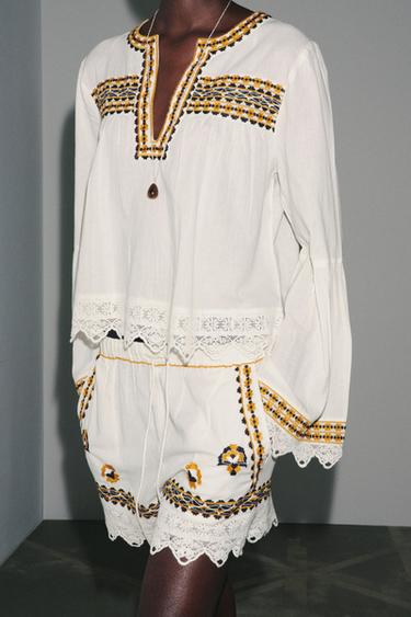 ZW COLLECTION KASHTADOʻZI SHORTIK - Ekryu Zara tomonidan