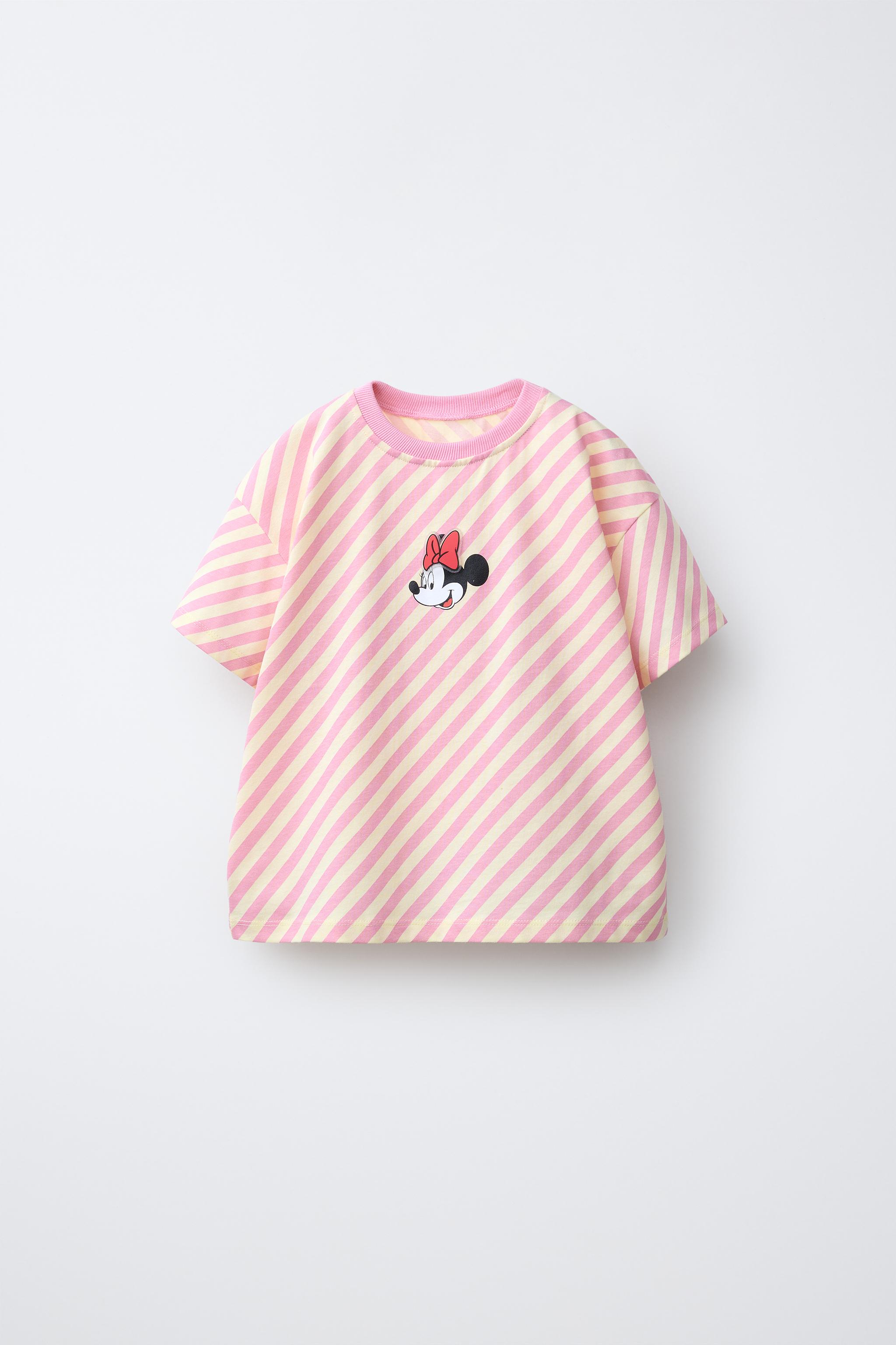 STRIPED RUBBER PATCH MINNIE MOUSE © DISNEY T-SHIRT