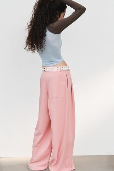 DARTED TROUSERS - Mid-pink by Zara - Image 5