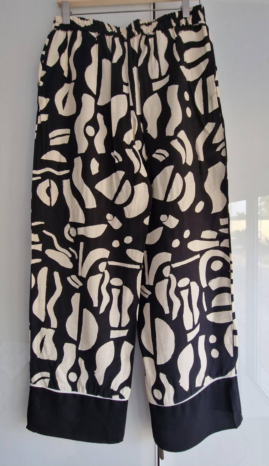 PRINTED STRAIGHT-CUT TROUSERS - Image 4