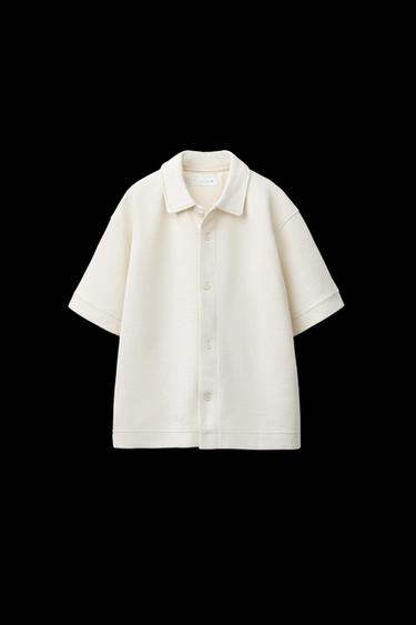 TEXTURED KNIT SHIRT - Ecru by Zara