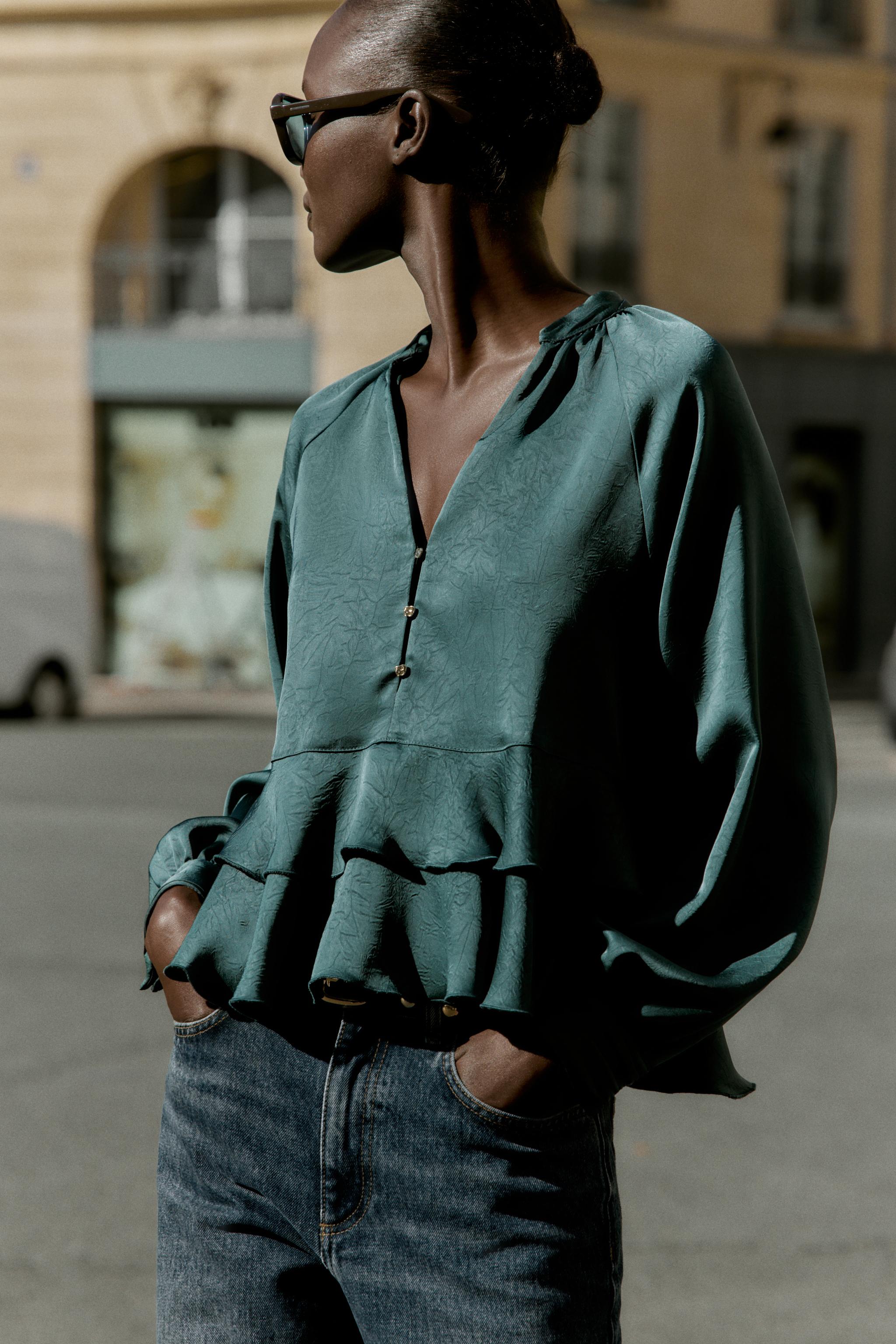 トップス andequal piping bulky frill blouse 7.13(sun) NEW COLLECTION 】 ⁡ ⁡ andequal NEW COLLECTION