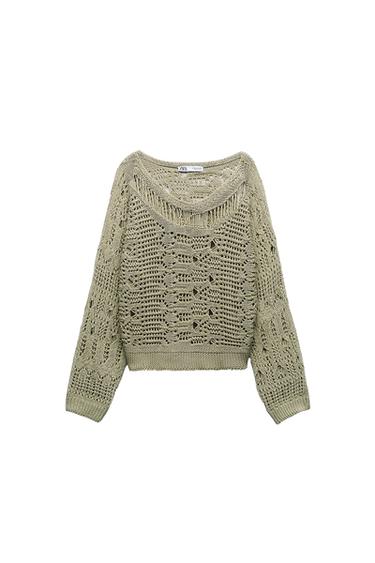 OPEN-KNIT SWEATER