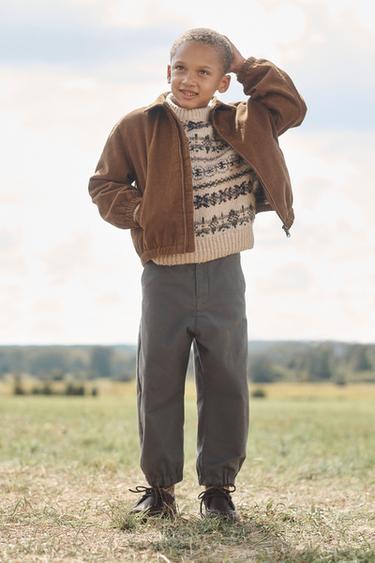 Zara CORDUROY BOMBER JACKET LIMITED EDITION - Brown