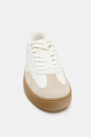 TENNIS IMPRIMÉ ANIMALIER - Blanc écru de Zara - Image 3