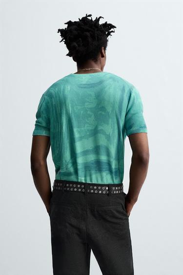 GRAPHIC PRINT KNIT T-SHIRT © OTIS KWAME KYE QUAICOE - Blue by Zara - Image 2