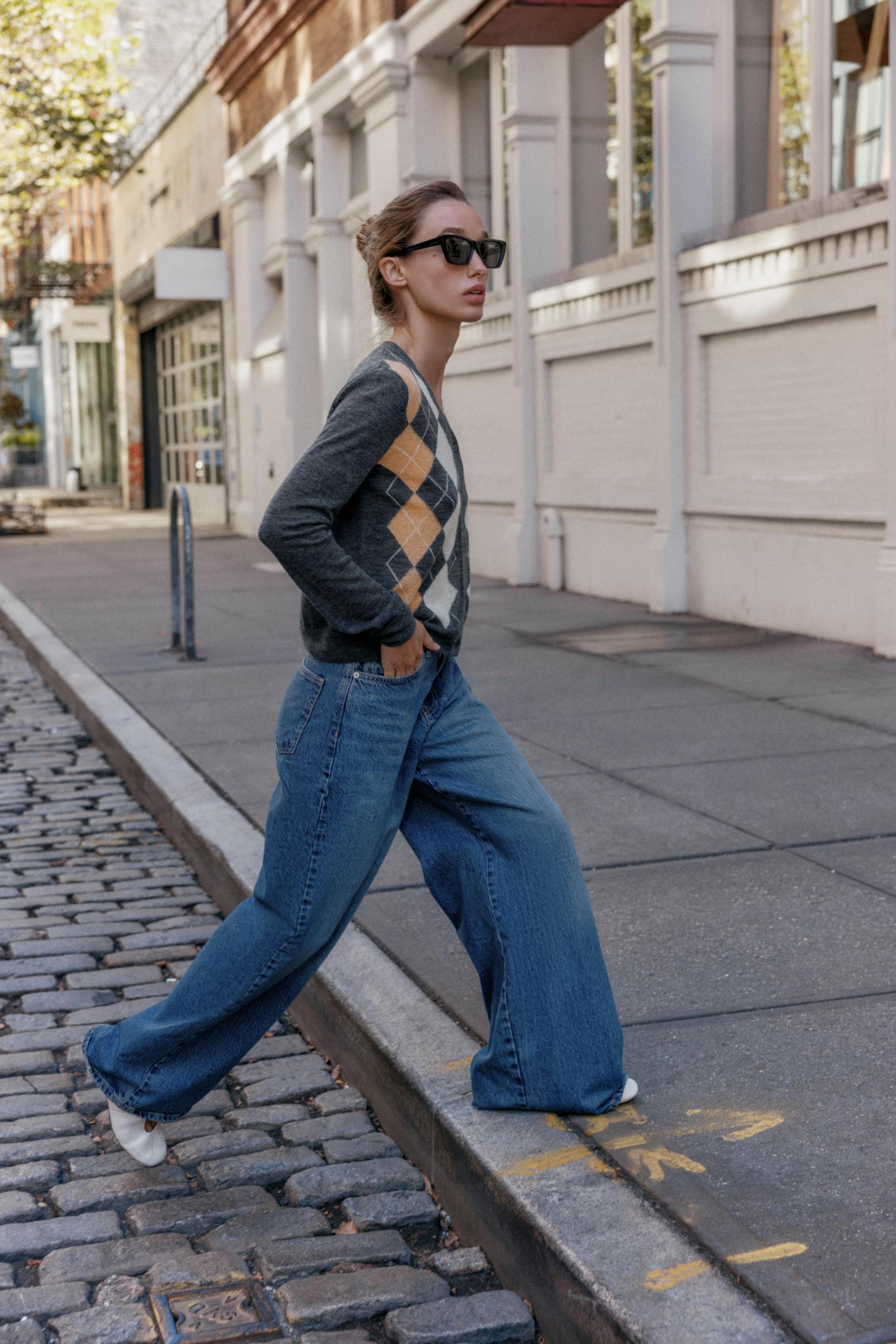 Chunky Knit Cardigan Cardigan Donna Zara Other Stories Cropped