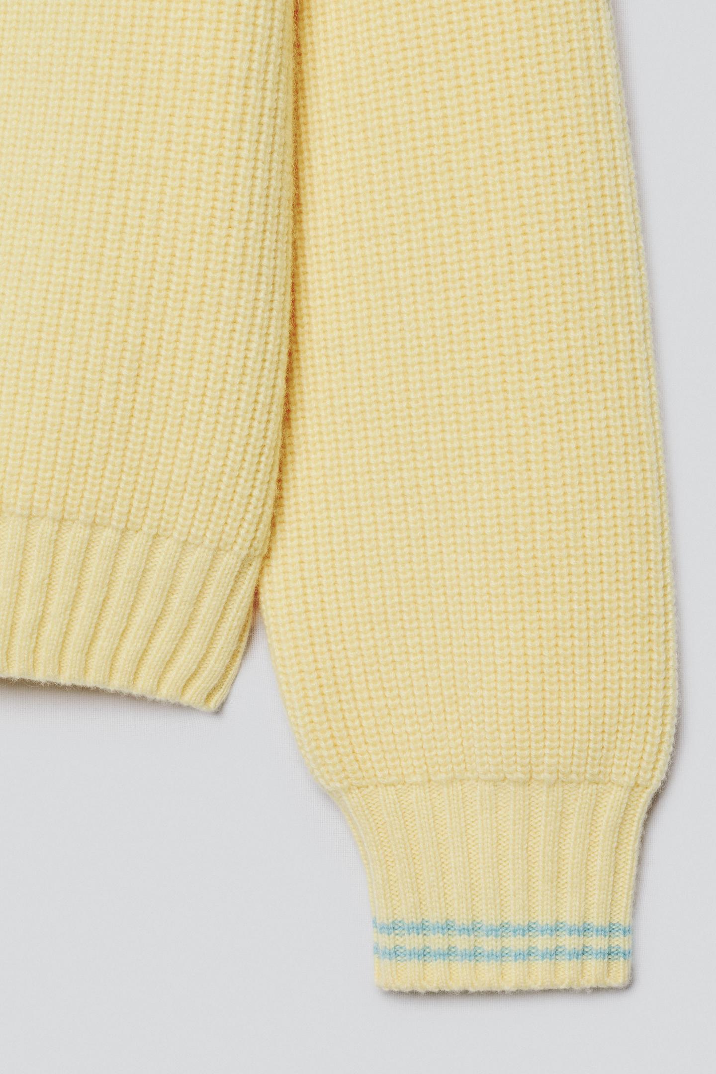 Мужской свитер Zara 100% Cashmere Jumper, цвет: Жёлтый — фото 7