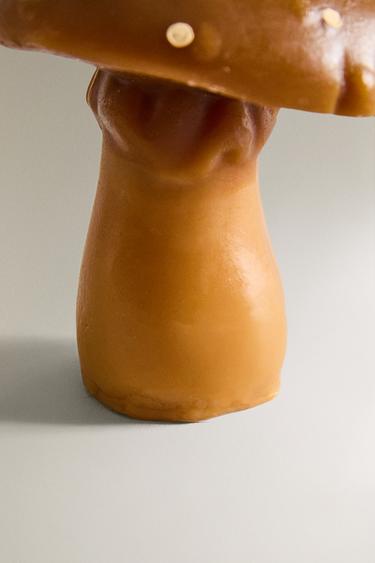 SMALL PUMPKIN SPICE SCENTED MUSHROOM CANDLE WITH DOTS - Pumpkin by Zara - Image 2
