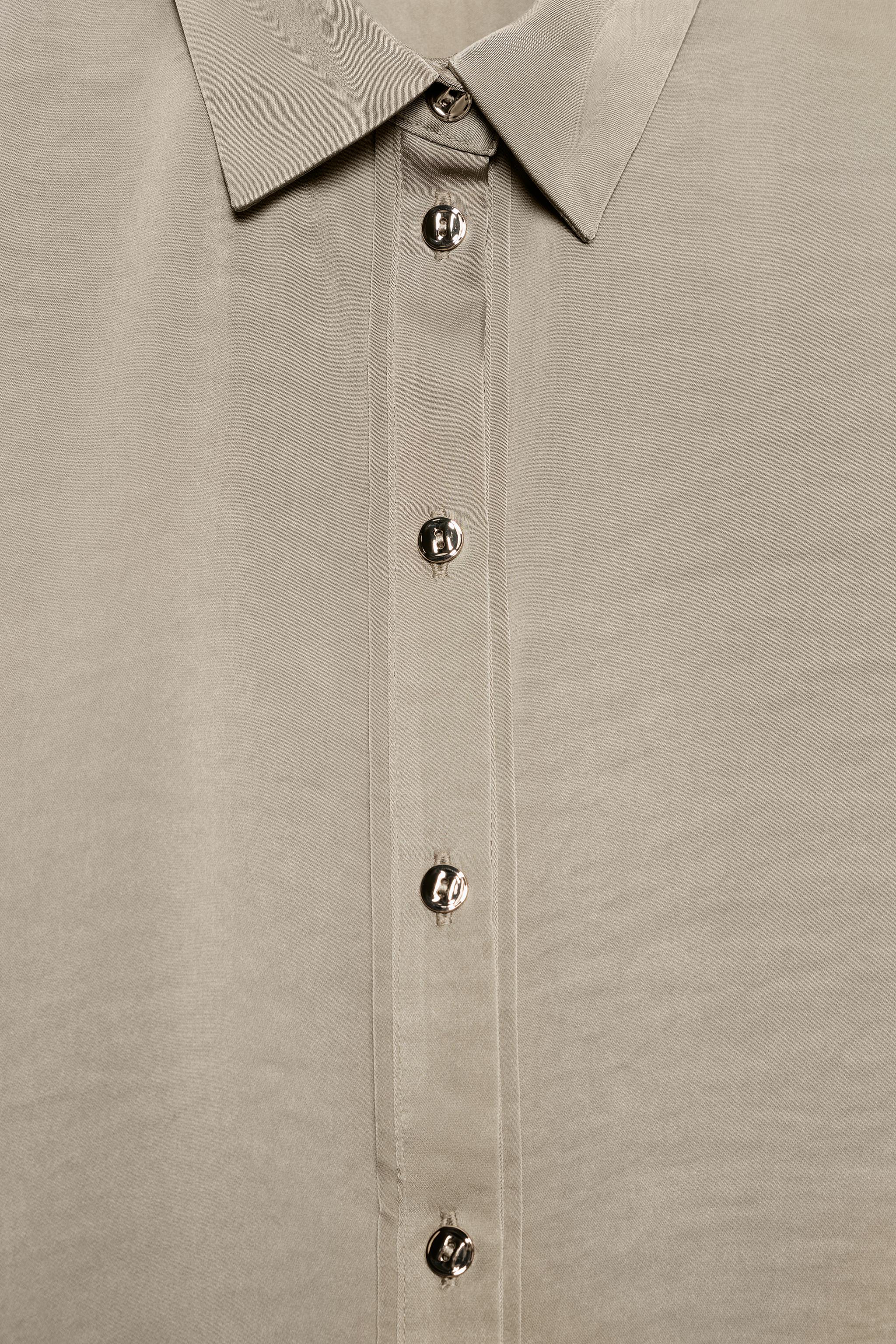 GOLD BUTTON SATIN SHIRT