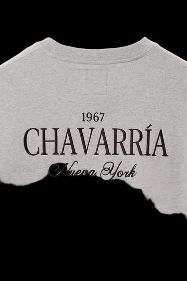 WILLY CHAVARRIA X ZARA EMBROIDERED CREWNECK SWEATSHIRT - Grey marl by Zara