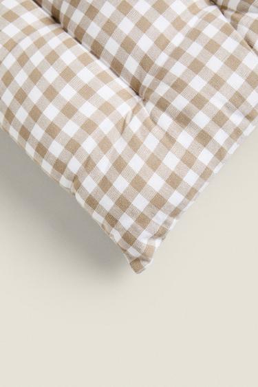 DYED THREAD CHAIR CUSHION - Beige by Zara - Image 1