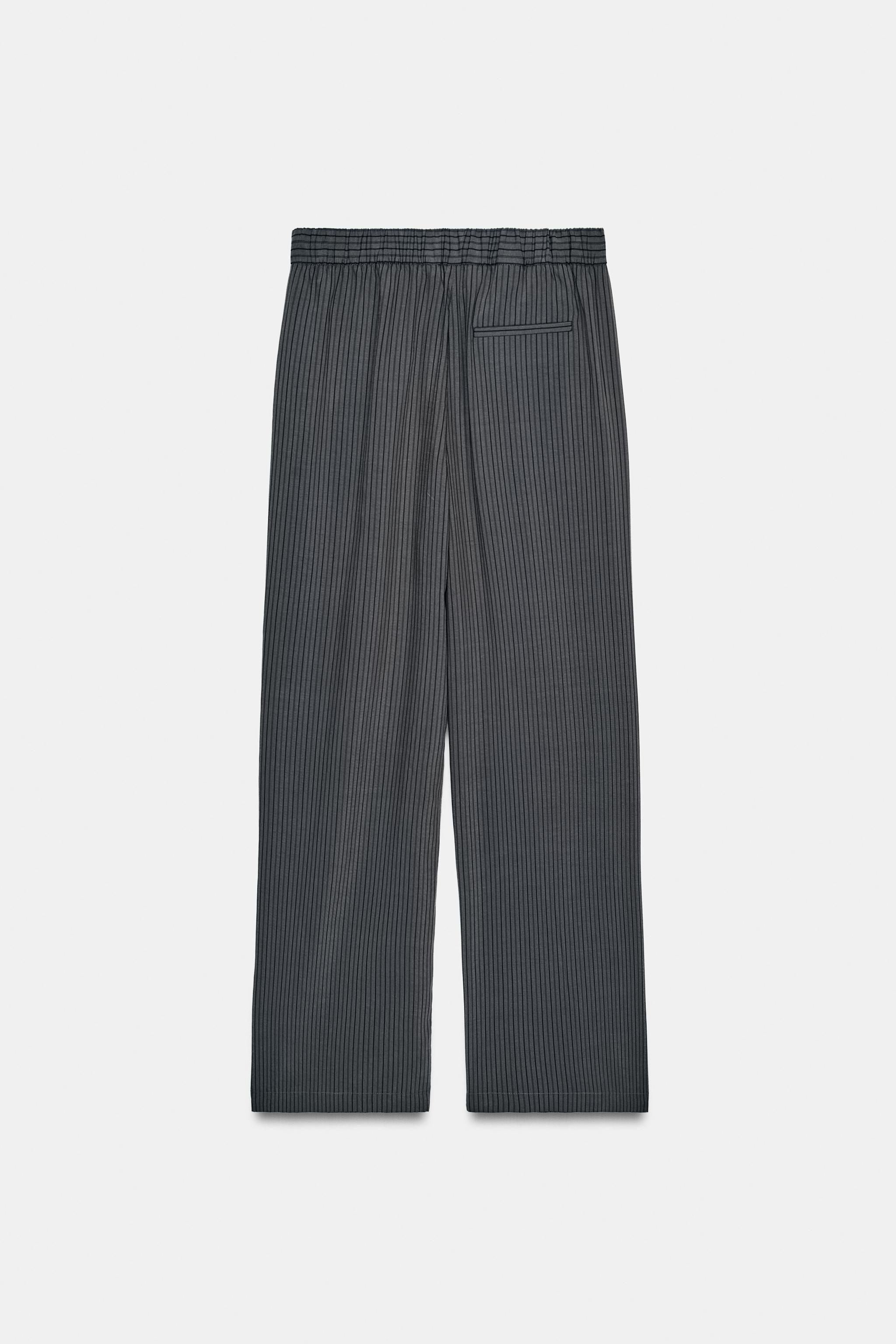 PANTALON STYLE PYJAMA À RAYURES ZW COLLECTION