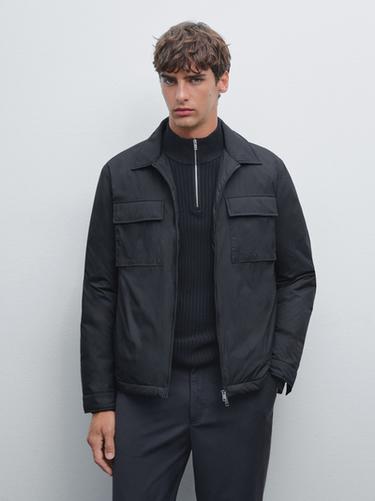 Veste légère déperlante - Bleu marine de Zara