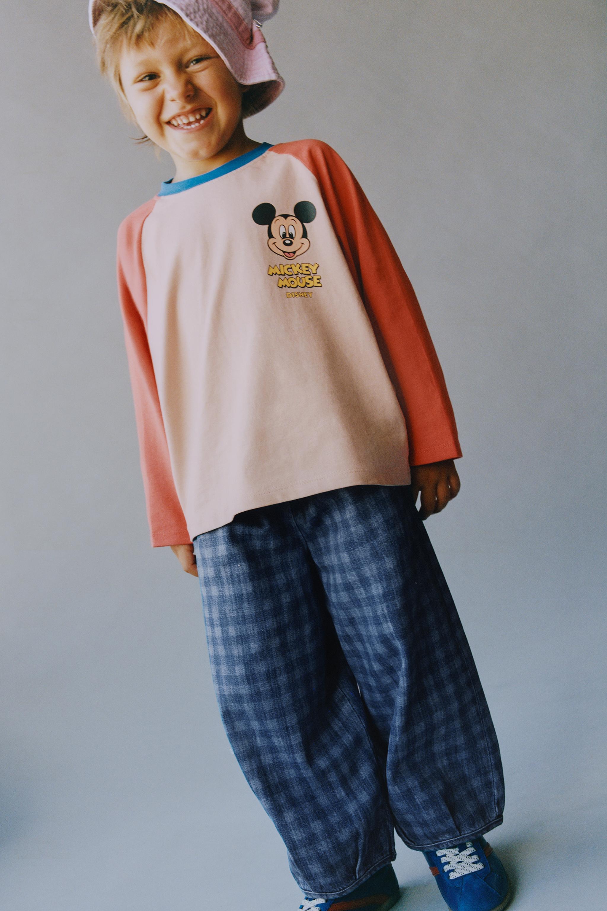 MICKEY MOUSE © DISNEY RAGLAN T-SHIRT — Bright orange