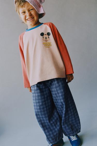 CAMISETA MANGA RANGLÁN MICKEY MOUSE © DISNEY - Naranja vivo de Zara
