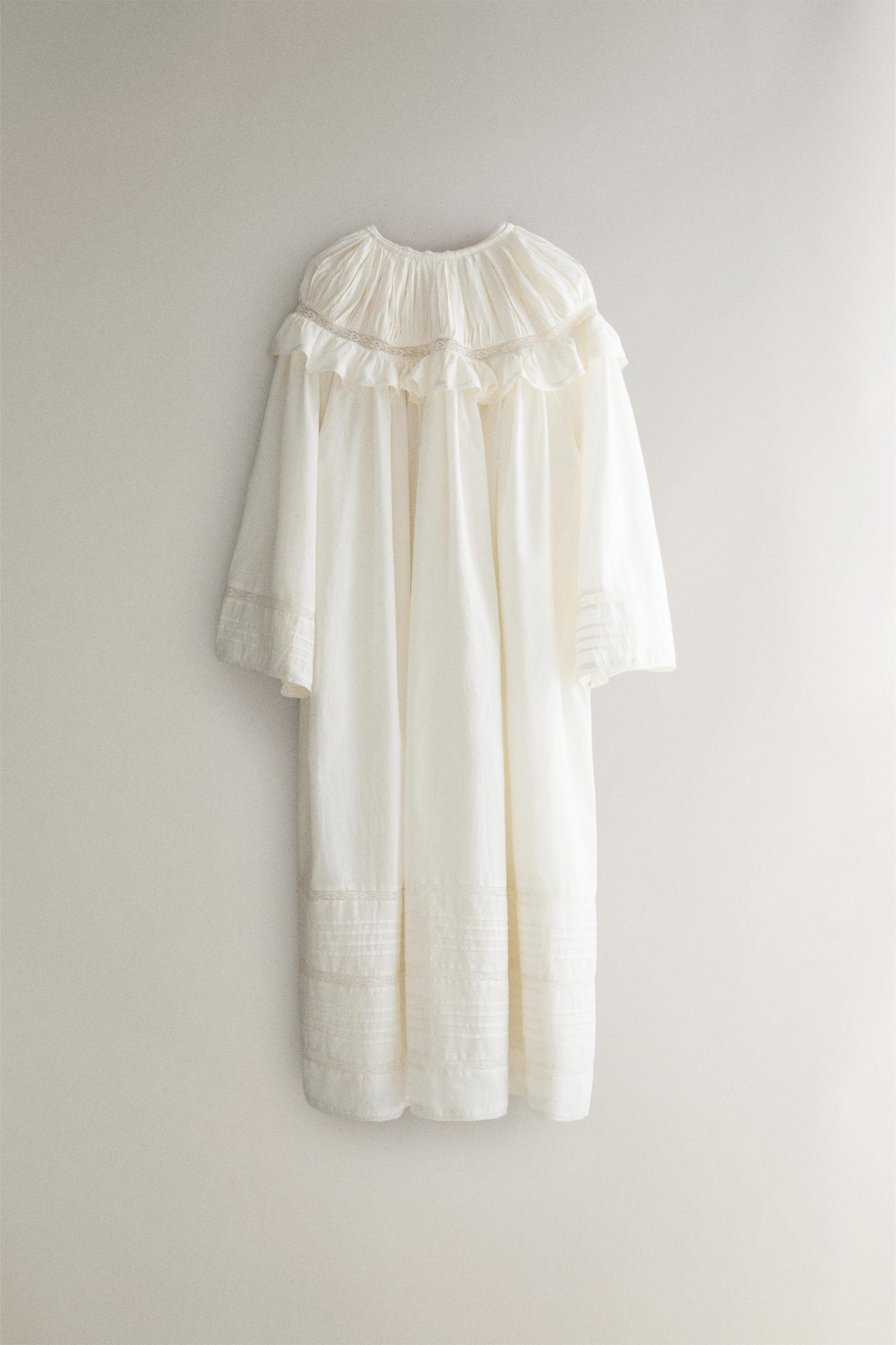COTTON LACE ROBE