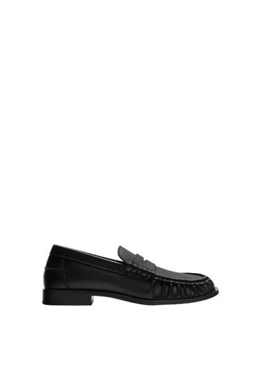 Zara DRESS PENNY LOAFERS - Black