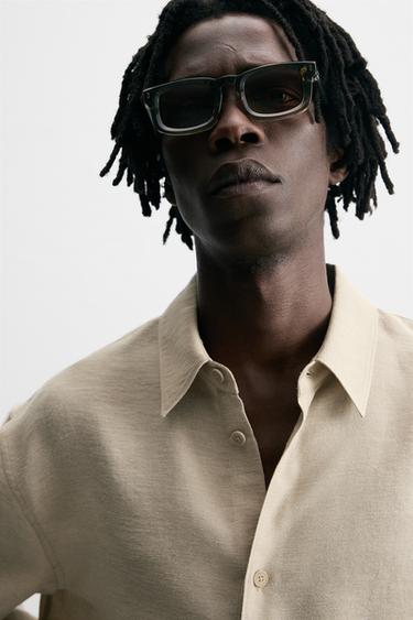 LUNETTES DE SOLEIL CARRÉES - Vert de Zara - Image 1