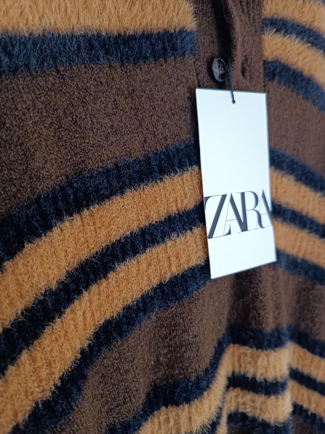STRIPED KNIT POLO SHIRT - Image 3