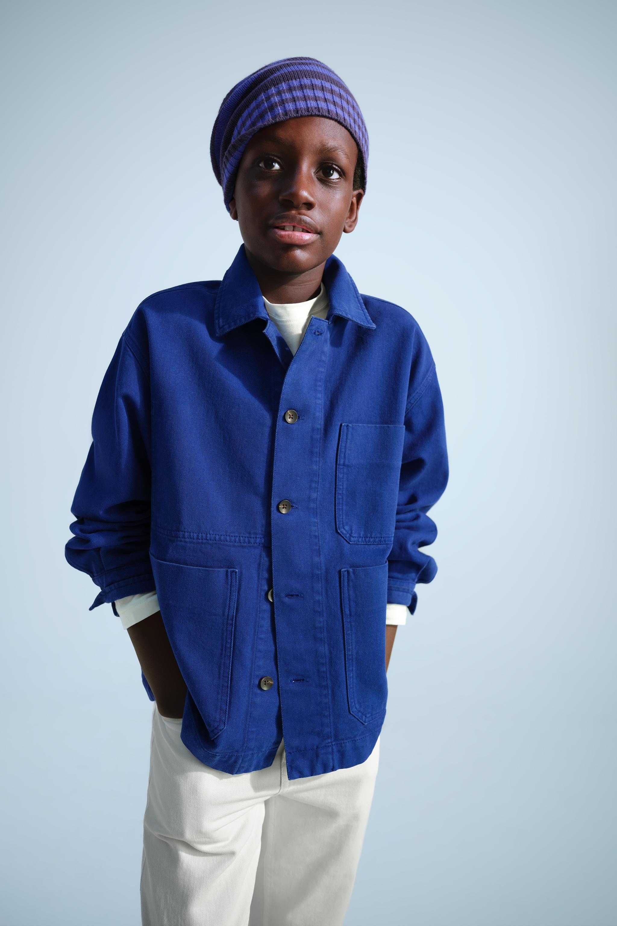 0FR. PARIS X ZARA EMBROIDERED CANVAS OVERSHIRT