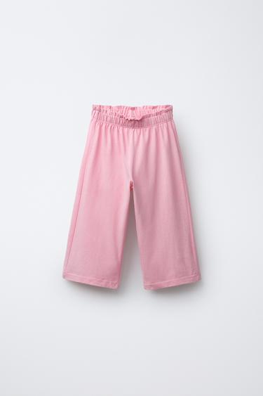 Zara FLEECE CULOTTES - Pink - Image 0