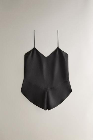 HEDVÁBNÝ OVERAL - Tmavě šedá od Zara