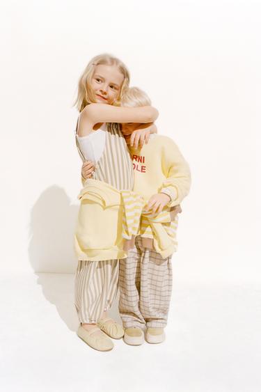 ZARA TIMELESS — ДЛИННЫЙ КОМБИНЕЗОН В ПОЛОСКУ — РЫЖЕВАТО-КОРИЧНЕВЫЙ от Zara