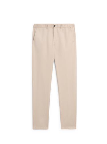 Pantalón jogger fit algodón lino - Beige de Zara