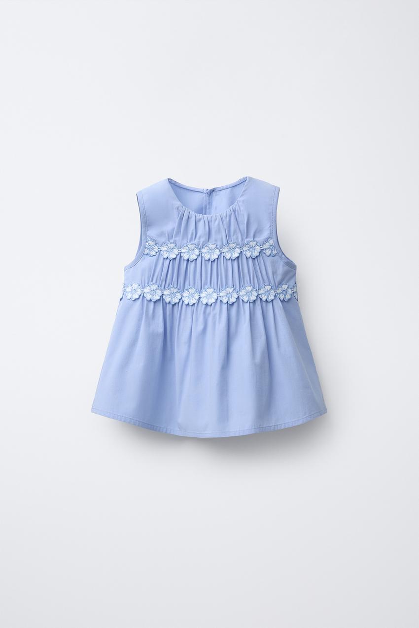 Zara Chemisier Enfant Multicolore Fleurs Bohème (EU 74