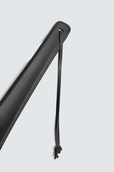 LEATHER SHOEHORN - Black by Zara - Image 1