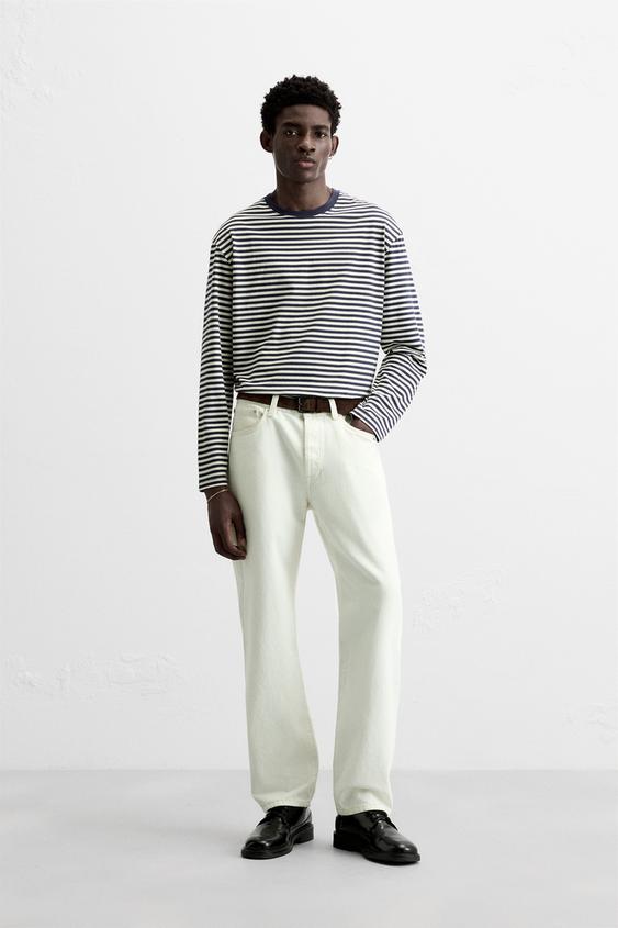 メンズ ロングTシャツ 長袖カットソー センターライン 踊り トップス  