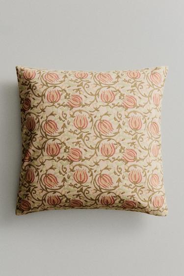 HOUSSE COUSSIN FLORAL - Turquoise de Zara - Image 4