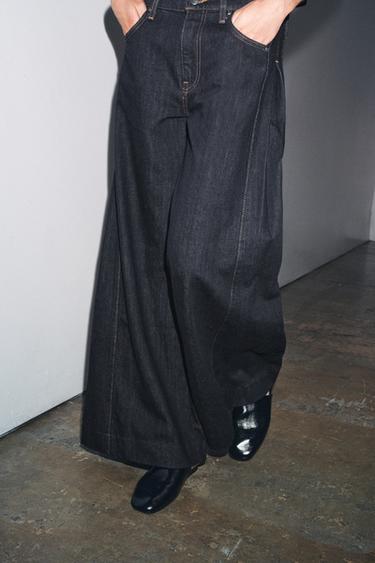 BALLOON PLEATED TROUSERS ZW COLLECTION - Blue by Zara