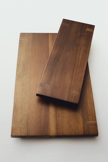 PLATEAU DÉCORATIF RECTANGULAIRE EN BOIS - Marron de Zara - Image 4