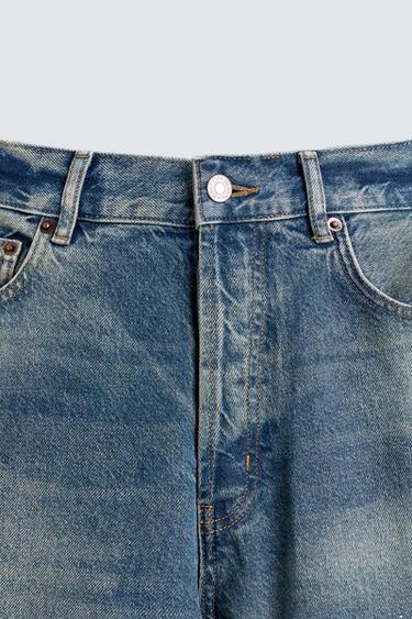 RELAXED FIT SPLATTER JEANS - Light blue by Zara - Image 2