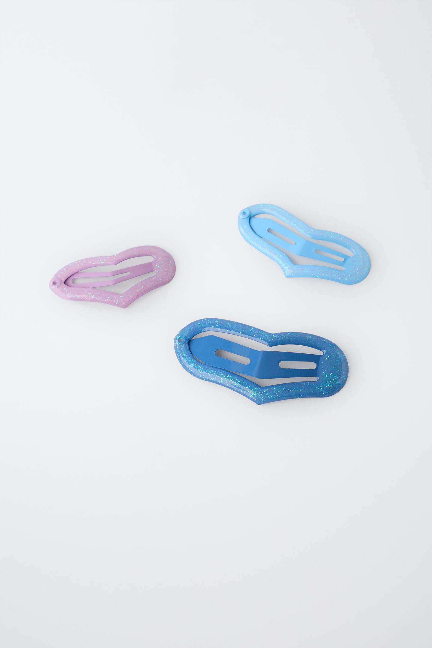 Детские аксессуары для волос Zara 3-PACK OF Heart Hair Clips, цвет: Разноцветный — фото 2