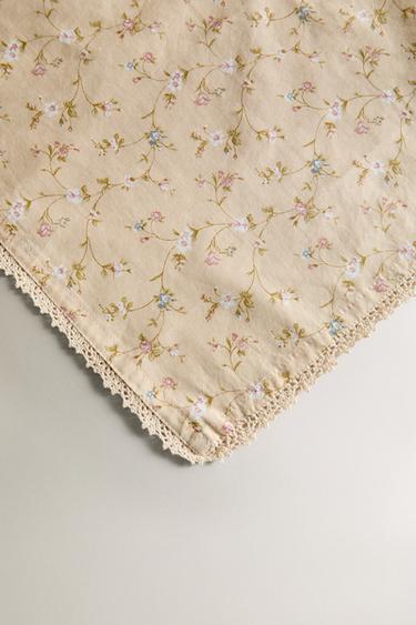 LOT SERVIETTES DE TABLE COTON FLEURS (LOT DE 2) - Bis de Zara - Image 2
