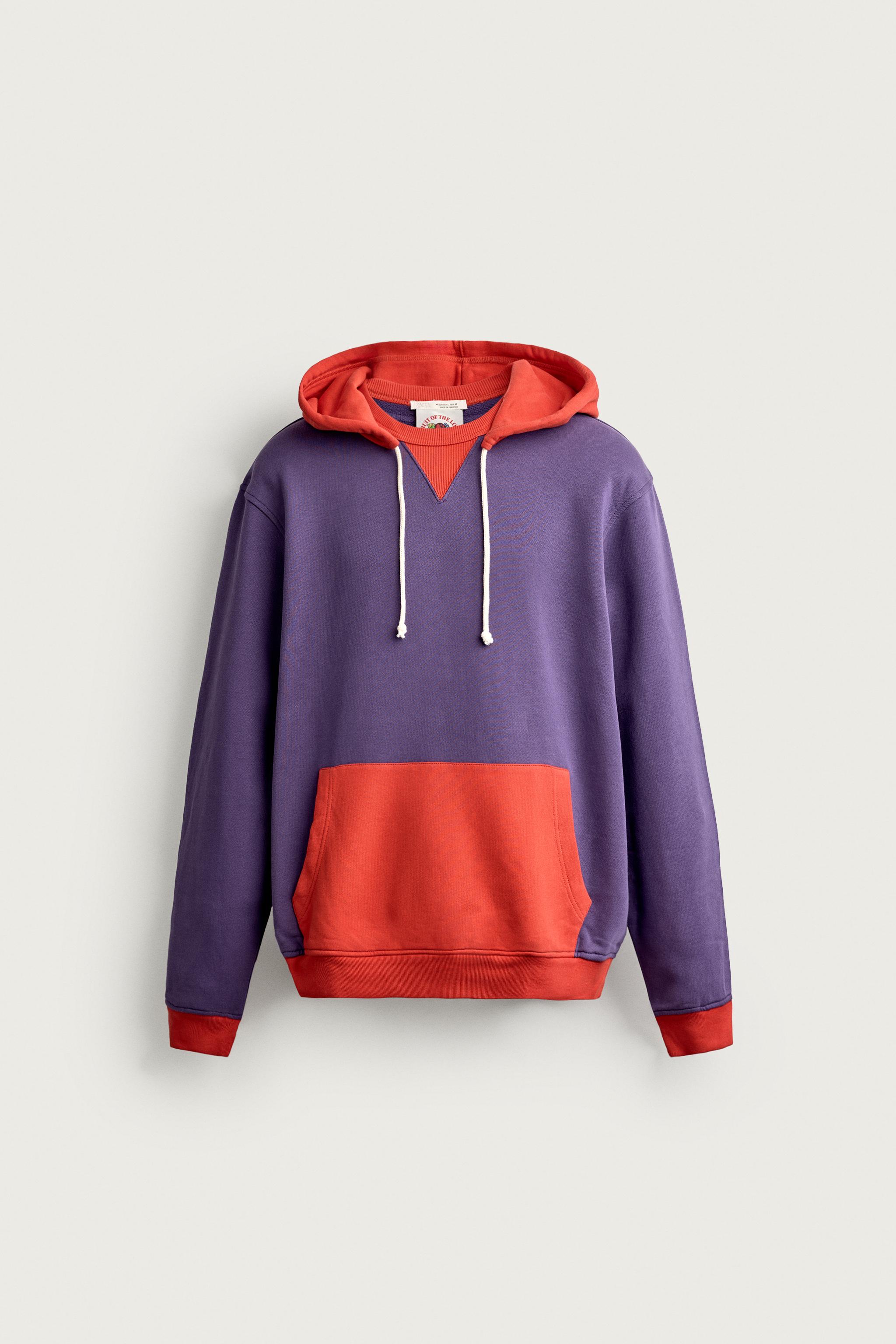 Zara FRUIT OF THE LOOM™ KAPÜŞONLU SWEATSHIRT görsel 7