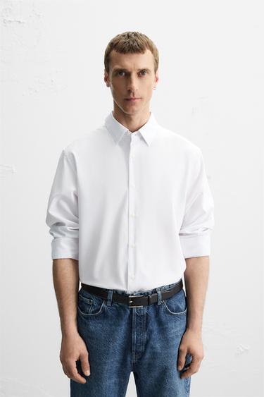 SLIM FIT SHIRT - White by Zara